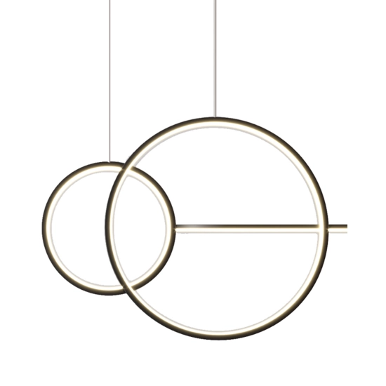 Lampa wisząca NEW AGE LED czarna 120 cm MP0082-L120 Step into design