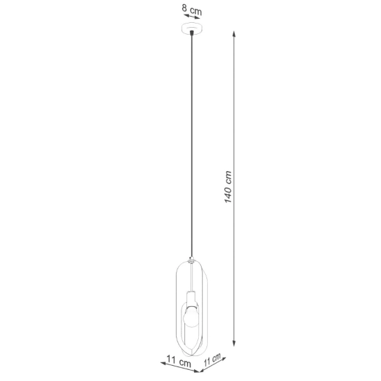 Lampa wisząca NICUS 1 biała SL.1360 SOLLUX LIGHTING