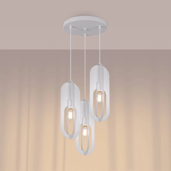 Lampa wisząca NICUS 3P biała SL.1361 SOLLUX LIGHTING