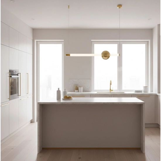 Lampa wisząca O-LINE 63 - LED, 63 cm, złoty połysk ST-1688S miror gold Step into Design