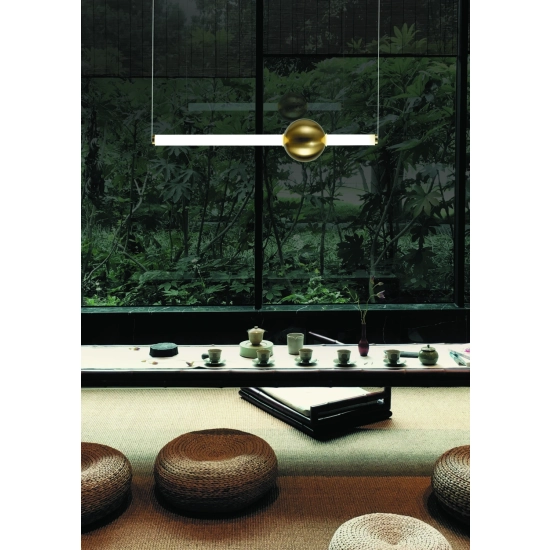 Lampa wisząca O-LINE 63 - LED, 63 cm, złoty połysk ST-1688S miror gold Step into Design