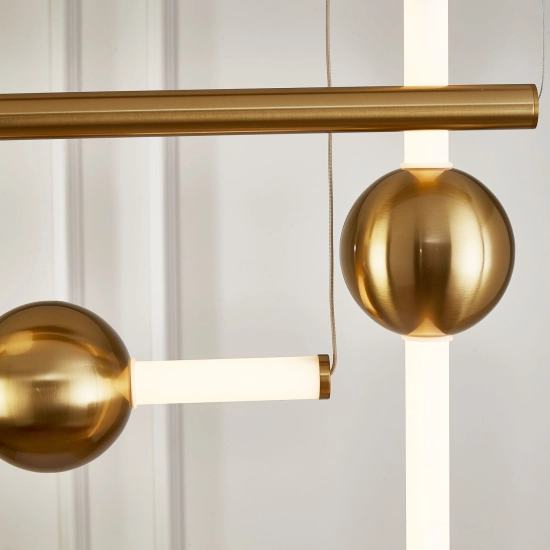 Lampa wisząca O-LINE L-4 LED mosiądz 110 cm ST-1691L-4 Step into design