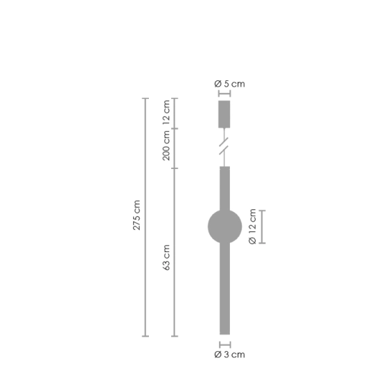 Lampa wisząca O-LINE LED 63 cm mosiądz ST-1689S Step into design
