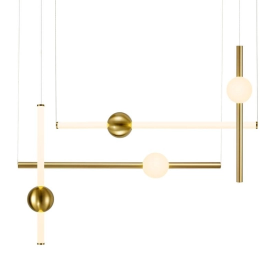 Lampa wisząca O-LINE S-4 LED mosiądz 79 cm ST-1691S-4 Step into design