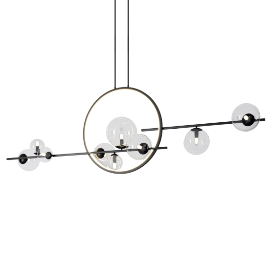 Lampa wisząca ORION DOUBLE czarna 145 cm MP0083-L145 Step into design