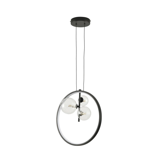 Lampa wisząca ORION RING LED czarny 40 cm DN1504 Step into design