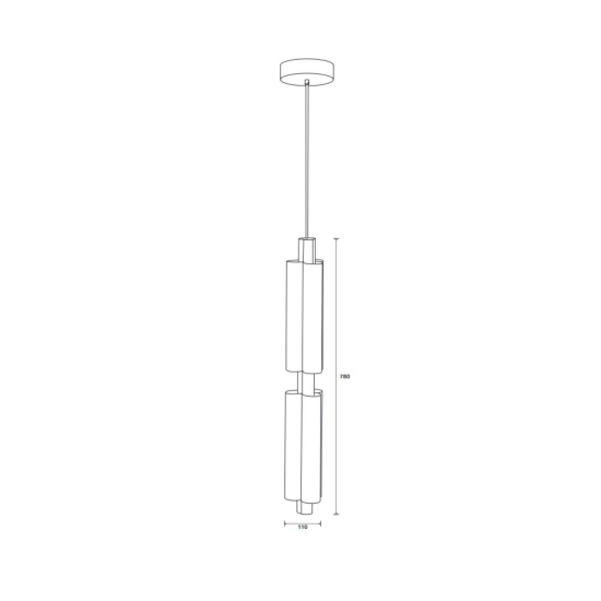 Lampa wisząca OSMO-2 LED złota 73 cm ST-15038P-2 Step into design