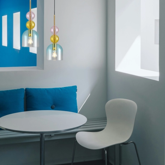 Lampa wisząca PASTELLO BLUE kolorowa 15 cm ST-DN345A Step into Design