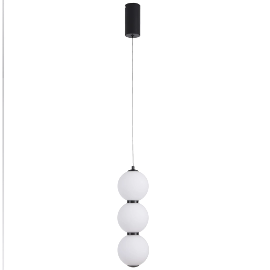 Lampa wisząca PERLA LED czarna 12 cm ST-CP231222-3L black Step into Design