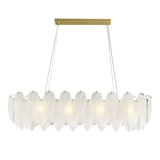 Lampa wisząca PIUMA LONG biała 100 cm ST-6289-10C Step into design