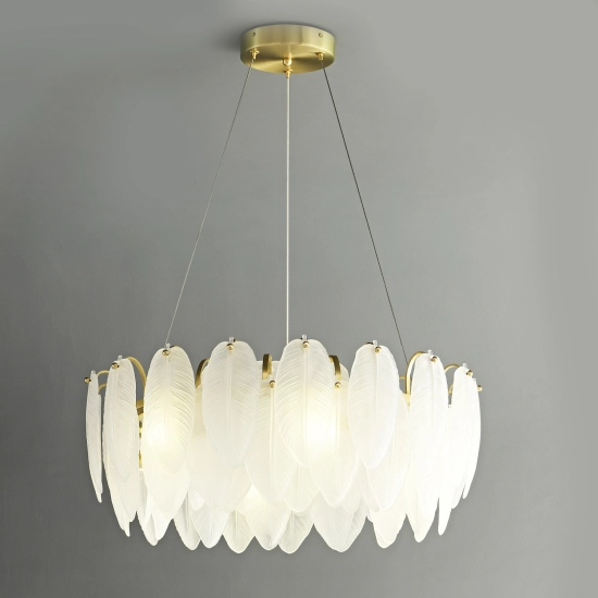 Lampa wisząca PIUMA biała 60 cm ST-6289-6 Step into design