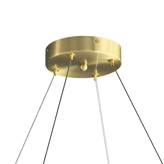 Lampa wisząca PIUMA mosiądz biała 80 cm ST-6289-8 Step into design