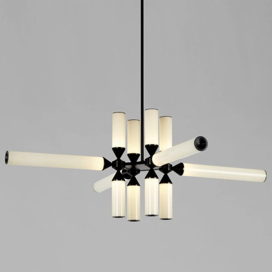 Lampa wisząca QUADRO-12 LED czarna RH115-12P Step into design