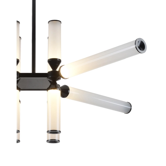 Lampa wisząca QUADRO-12 LED czarna RH115-12P Step into design