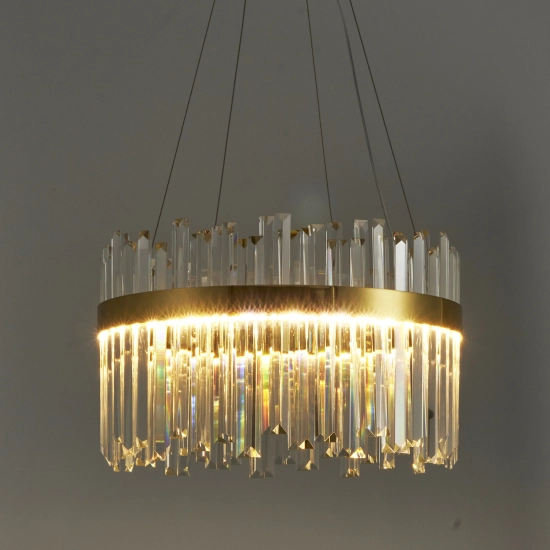 Lampa wisząca ROYAL LED kryształowa złota 50 cm ST-1088-50 Step into design