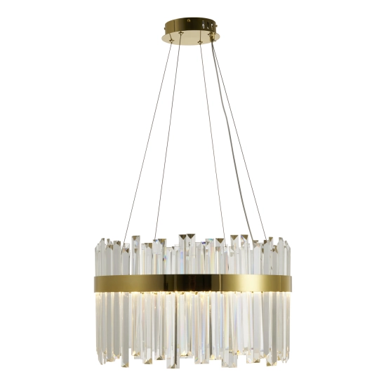 Lampa wisząca ROYAL LED kryształowa złota 50 cm ST-1088-50 Step into design