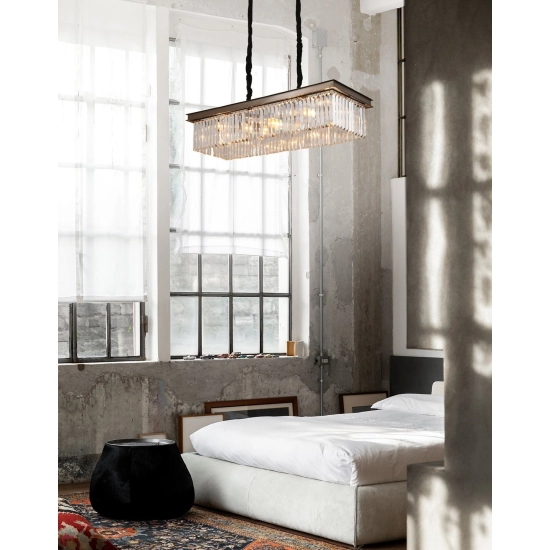 Lampa wisząca SPARKLE SINGLE antracyt szczotkowany 100 cm MP0097A Step into Design