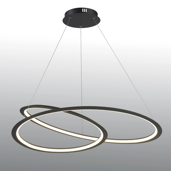 Lampa wisząca SPIRELLO ledowa czarna 80 cm ST-8826P/B Step into Design