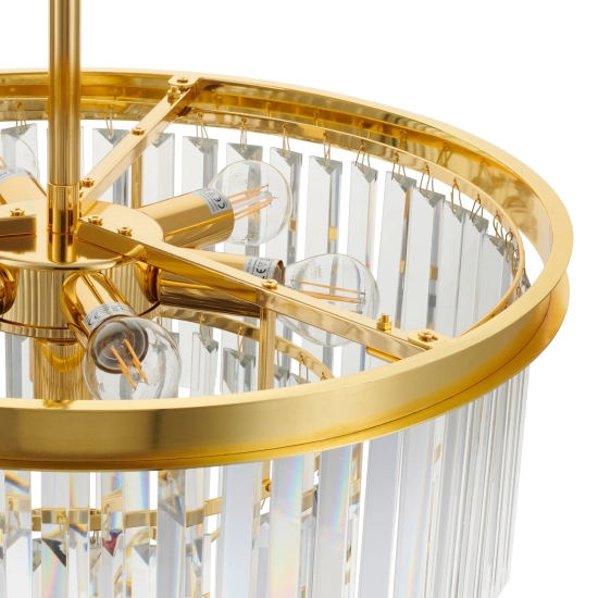 Lampa wisząca SPLENDORE złota 50 cm DN915-50A Step into Design
