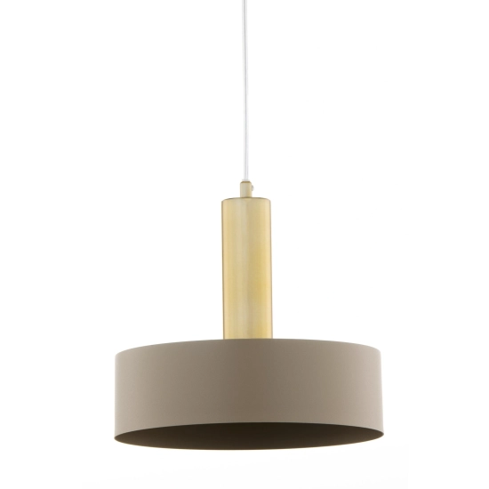 Lampa wisząca VITRUM GOLD koło ciepły beż/złoty szczotkowany 41717 Sigma