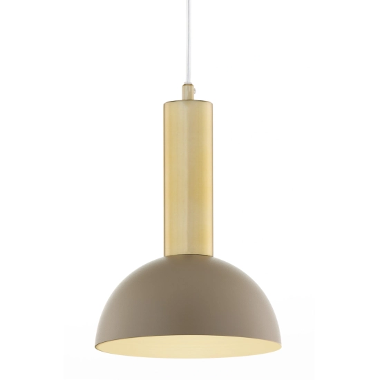 Lampa wisząca VITRUM GOLD kopuła D ciepły beż/złoty szczotkowany 41714 Sigma