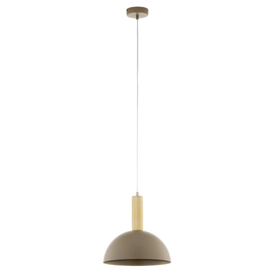 Lampa wisząca VITRUM GOLD kopuła M ciepły beż/złoty szczotkowany 41713 Sigma