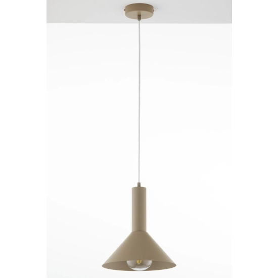 Lampa wisząca VITRUM stożek ciepły beż 41544 RAL 1019 Sigma
