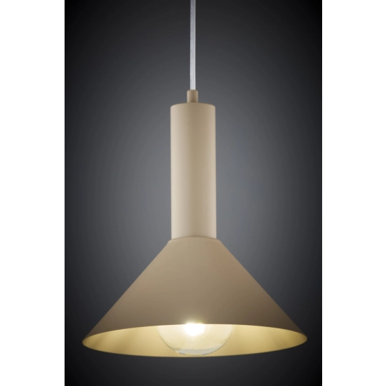 Lampa wisząca VITRUM stożek ciepły beż 41544 RAL 1019 Sigma