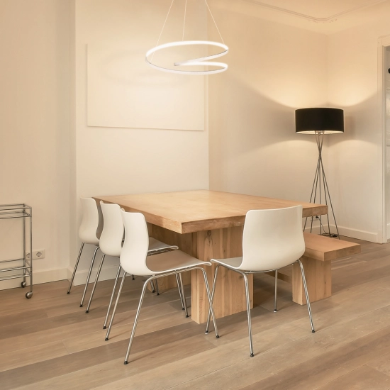 Lampa wisząca led 60w biała DL-J06 + Pilot MONA 889DL DOMENO LIGHTING - zdjęcie dodatkowe 1