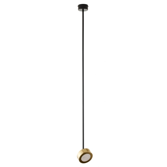 Lampa wisząca reflektor nowoczesna BAR 1 L czarny_złoty mosiądzowany 41645 wys.113 cm Sigma - zdjęcie produktu
