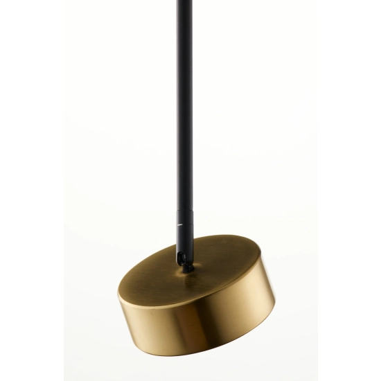 Lampa wisząca reflektor nowoczesna BAR 1 M czarny_złoty mosiądzowany 41643 wys.82cm cm Sigma