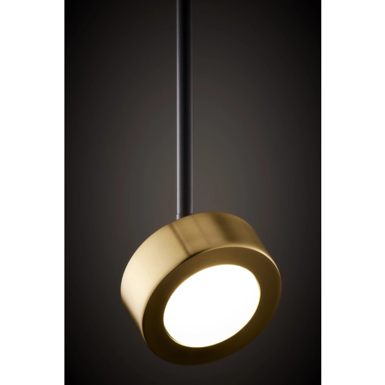 Lampa wisząca reflektor nowoczesna BAR 1 S czarny_złoty mosiądzowany 41641 wys.47cm Sigma