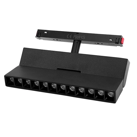 Lampa z diodami do szyn magnetycznych łamana 12W 4000K DDCX-GDZD12 484DL DOMENO LIGHTING - zdjęcie dodatkowe 1