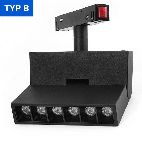 Lampa z diodami do szyn magnetycznych łamana 6W 4000K DDCX-GDZD6 - TYP B 814DL DOMENO LIGHTING - zdjęcie produktu