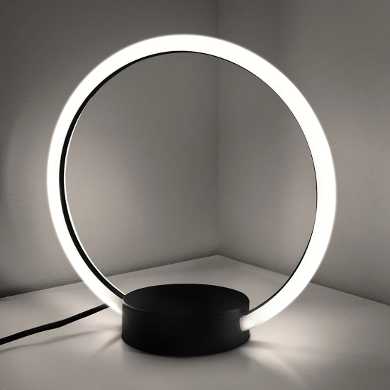 Lampka Nocna NIVI Led koło 9W 4000K w kolorze czarnym 602DL DOMENO LIGHTING - zdjęcie produktu