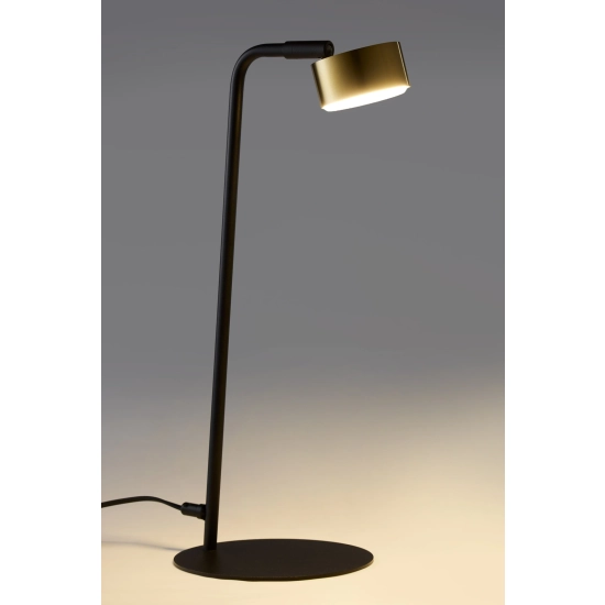 Lampka ruchomy reflektor nowoczesna BAR czarny_złoty mosiądzowany 41709 Sigma