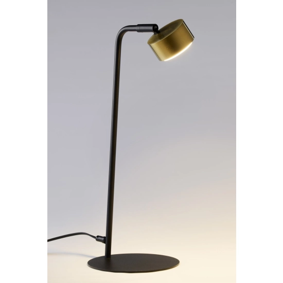 Lampka ruchomy reflektor nowoczesna BAR czarny_złoty mosiądzowany 41709 Sigma