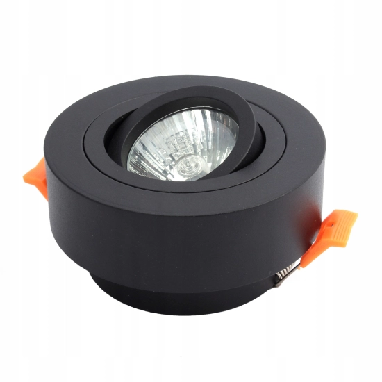 PÓŁTUBA OPRAWA HALOGENOWA CZARNA GU10 224DL DOMENO LIGHTING - zdjęcie dodatkowe 1