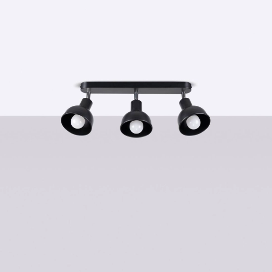 Plafon ELBA 3 czarny SL.1318 SOLLUX LIGHTING
