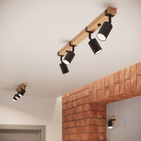 Plafon FAGER 4L czarny SL.1346 SOLLUX LIGHTING