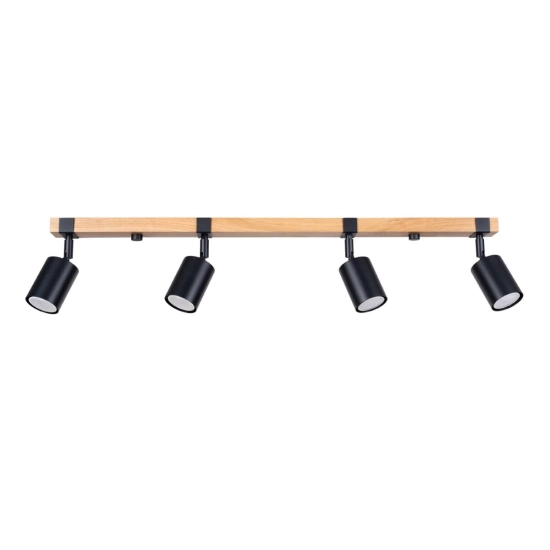 Plafon FAGER 4L czarny SL.1346 SOLLUX LIGHTING