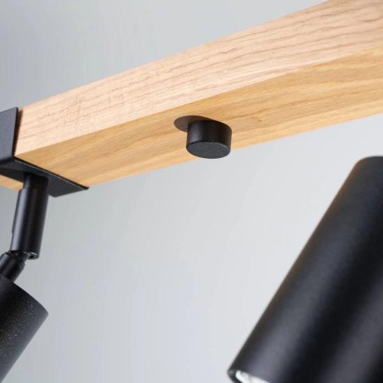 Plafon FAGER 4L czarny SL.1346 SOLLUX LIGHTING