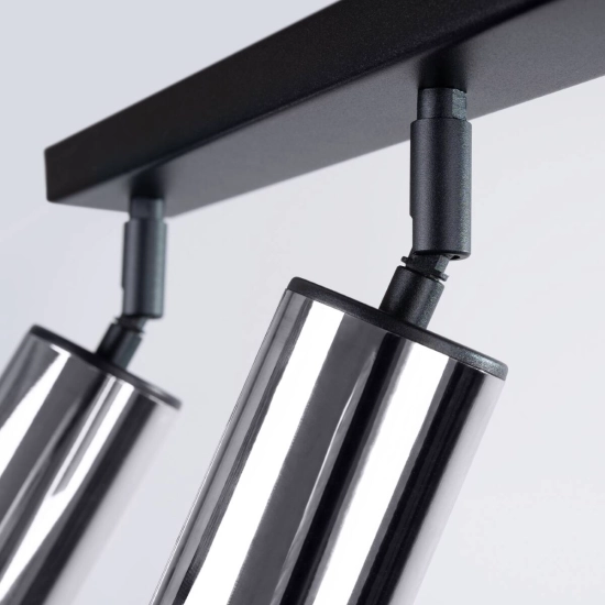 Plafon WINX 3 czarny/chrom SL.1368 SOLLUX LIGHTING