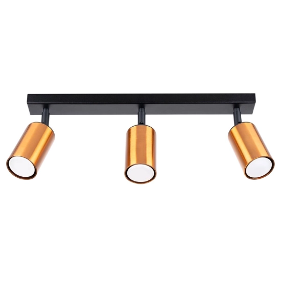 Plafon WINX 3 czarny/miedź SL.1376 SOLLUX LIGHTING