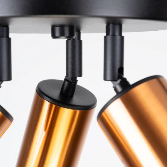 Plafon WINX 3P czarny/miedź SL.1377 SOLLUX LIGHTING