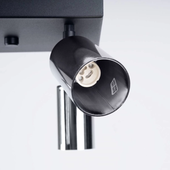 Plafon WINX 4 czarny/chrom SL.1370 SOLLUX LIGHTING