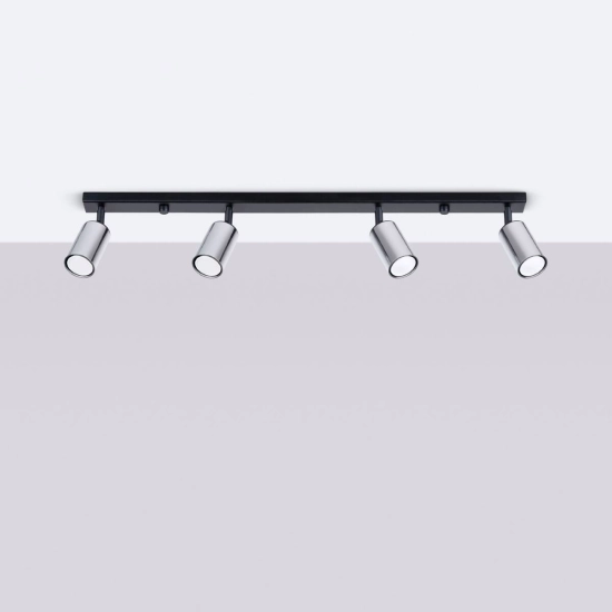 Plafon WINX 4L czarny/chrom SL.1371 SOLLUX LIGHTING