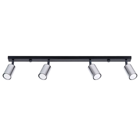Plafon WINX 4L czarny/chrom SL.1371 SOLLUX LIGHTING