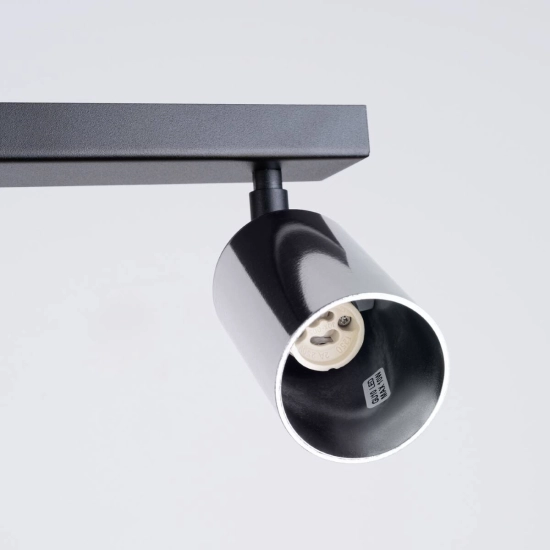 Plafon WINX 4L czarny/chrom SL.1371 SOLLUX LIGHTING
