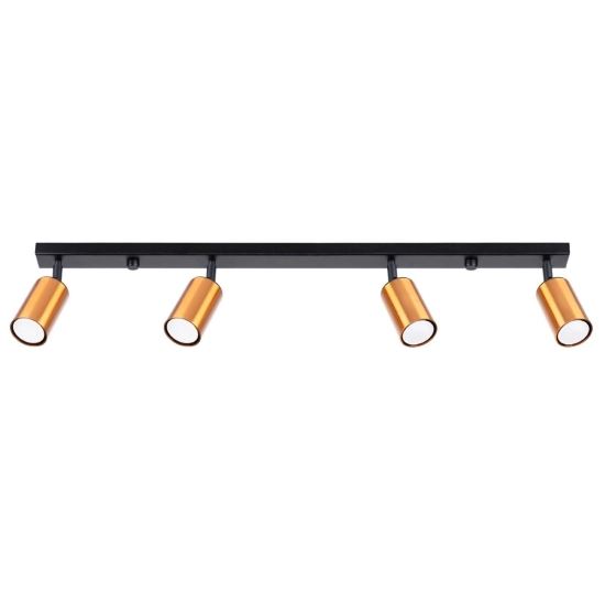 Plafon WINX 4L czarny/miedź SL.1379 SOLLUX LIGHTING